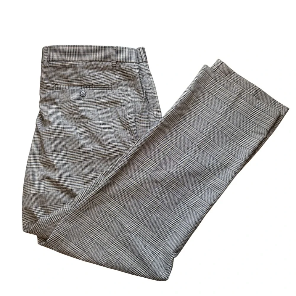 Tommy Hilfiger TH Flex Tate Black/Gray Dress Pants, 40W x 30L